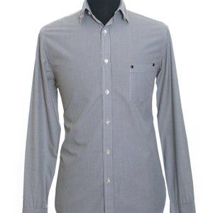 Fifth Avenue Shoe Repair Grey Check Casual Shirt L